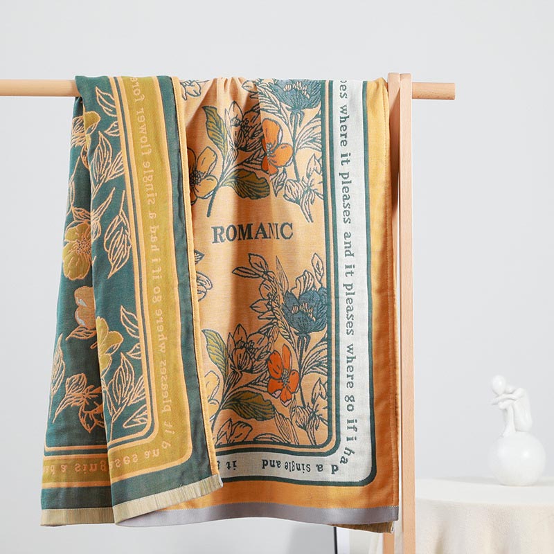 Ownkoti Flower Mixed Color Reversible Bath Towel - image 12