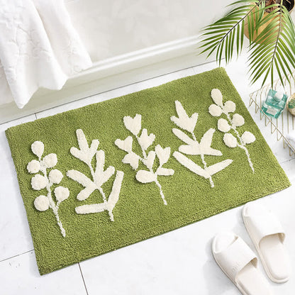 Ownkoti Green Leaf Print Soft Non-Slip Floor Rug - image 7