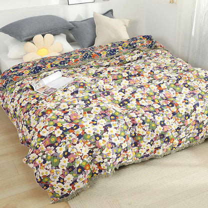 Ownkoti Rustic Flower Reversible Cotton Soft Quilt - image 1
