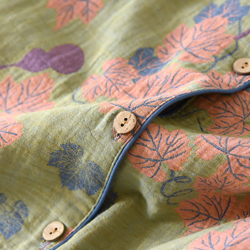 Gourd Jacquard Cotton Loungewear Set - image 6