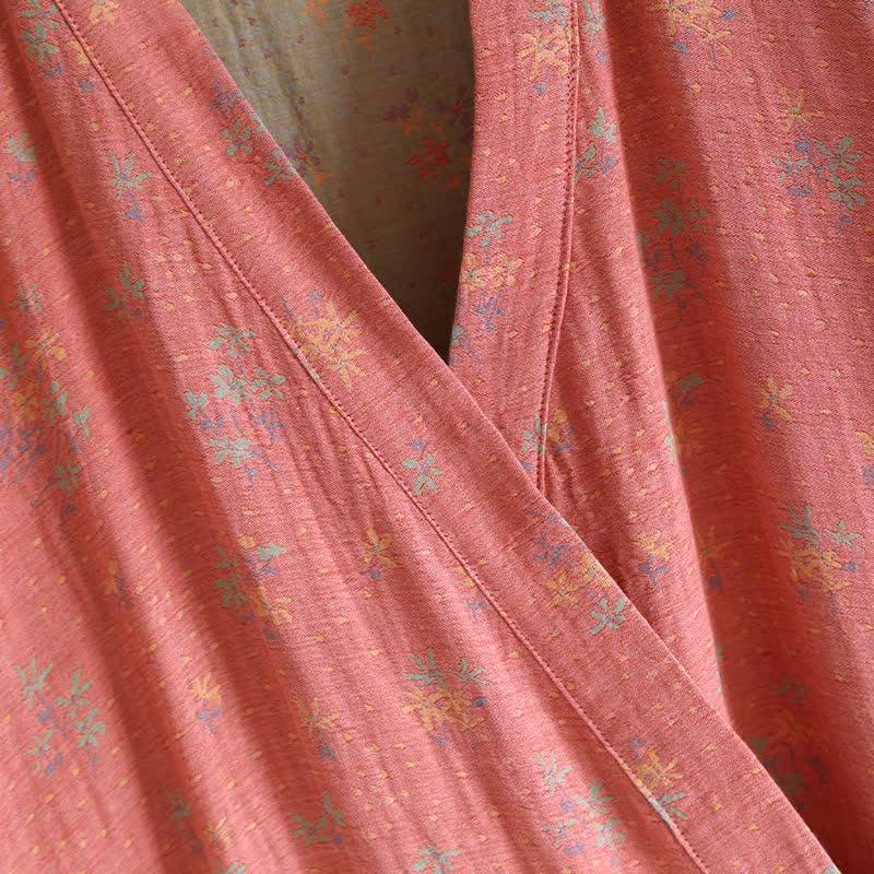 Floral Cotton Comfy Loose Bathrobe Pajama - image 3