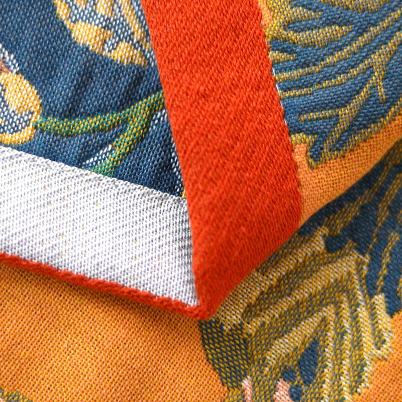 Bright Color Hibiscus Reversible Bath Towel - image 6