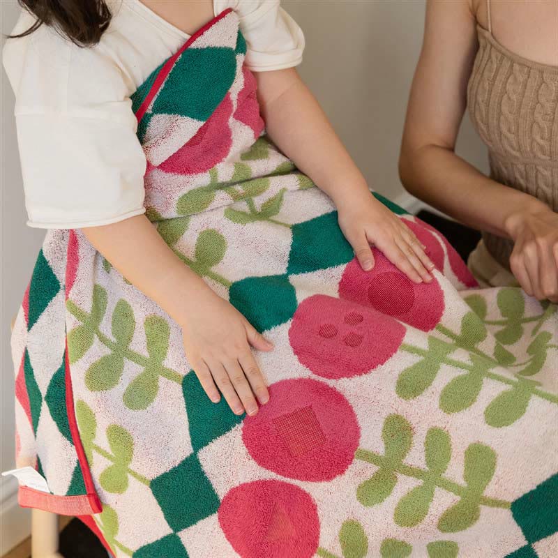 Stylish Flower Print Combed Cotton Towel - image 8