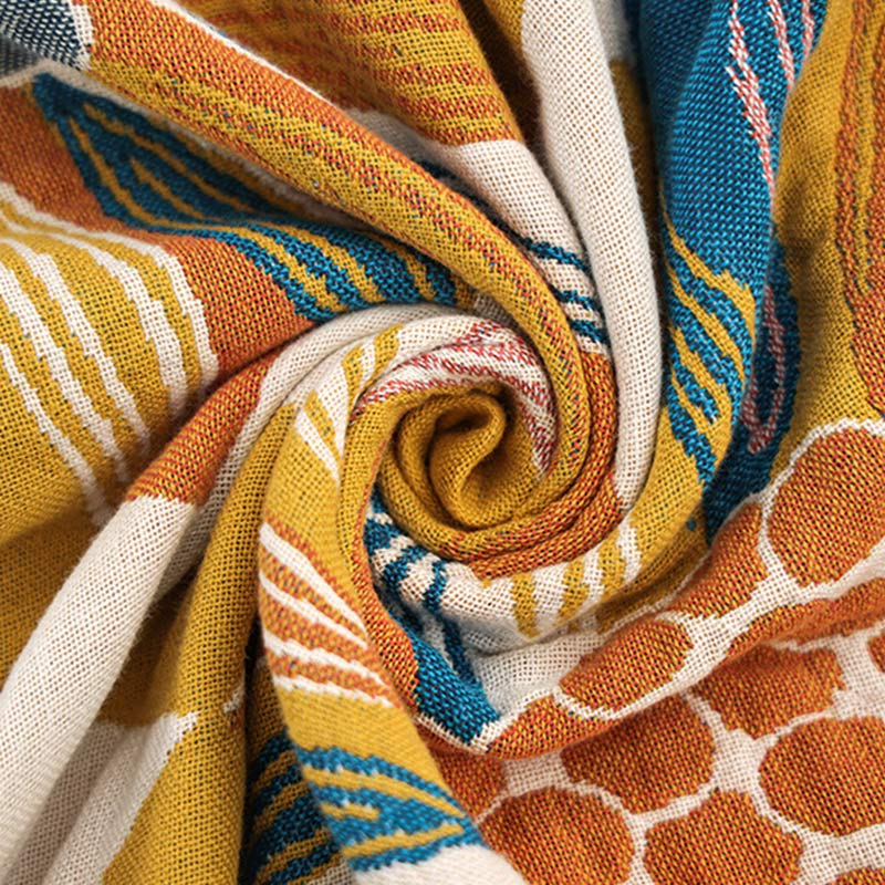 Ownkoti Yellow Flower Print Cotton Reversible Quilt - image 8