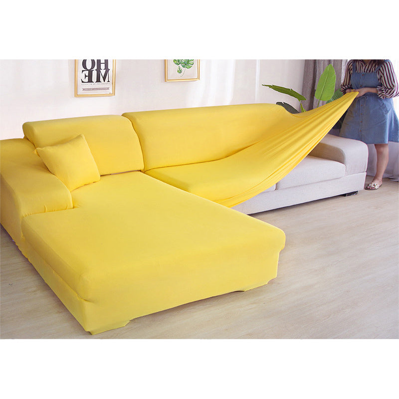 Solid Color Elastic Stretchable Sofa Cover - image 5
