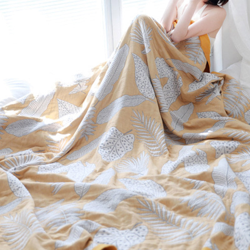 Ownkoti Pattern Gauze Reversible Quilt Breathable Throw - image 6