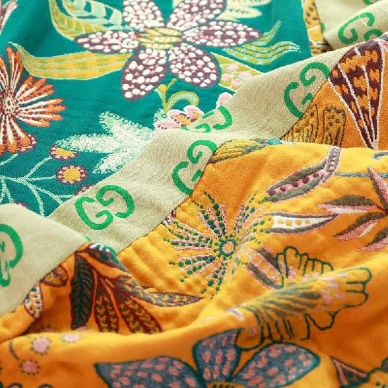 Ownkoti Luxuriant Flower Cotton Reversible Soft Quilt - image 2