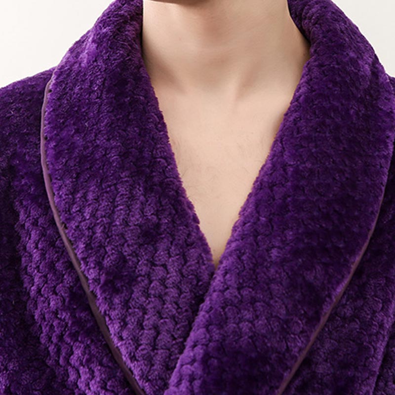 Ownkoti Puffy Fleece Pajama Long Bathrobe - image 3