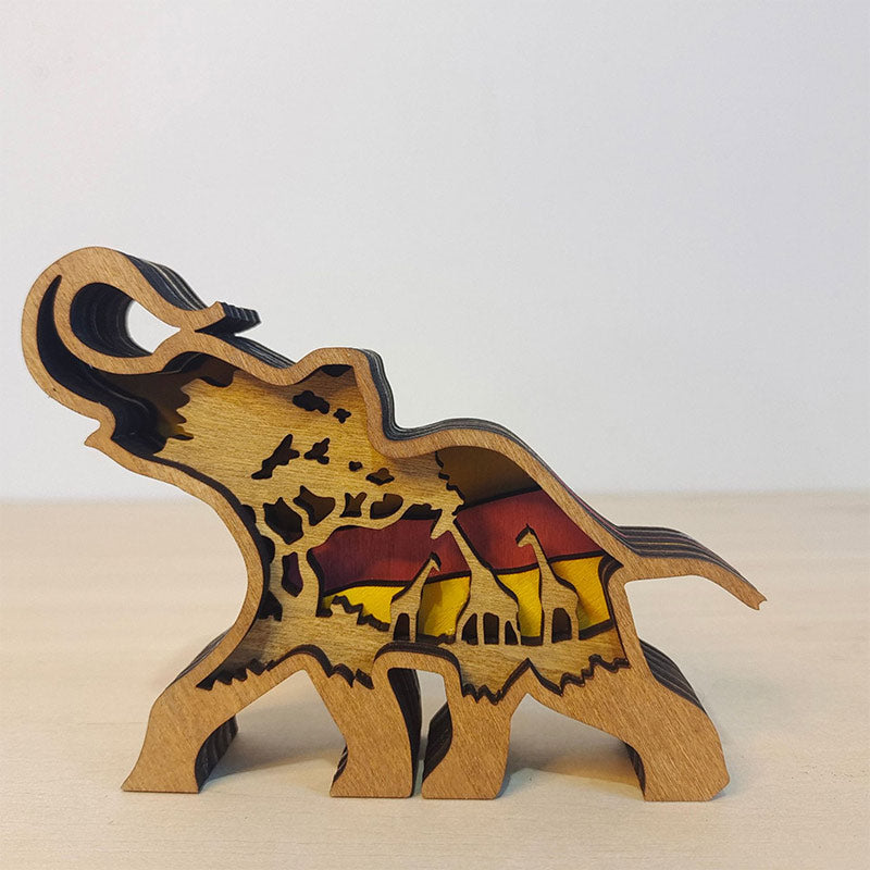Ownkoti Creative Forest Animal Decoration - Elephant Family - image 3