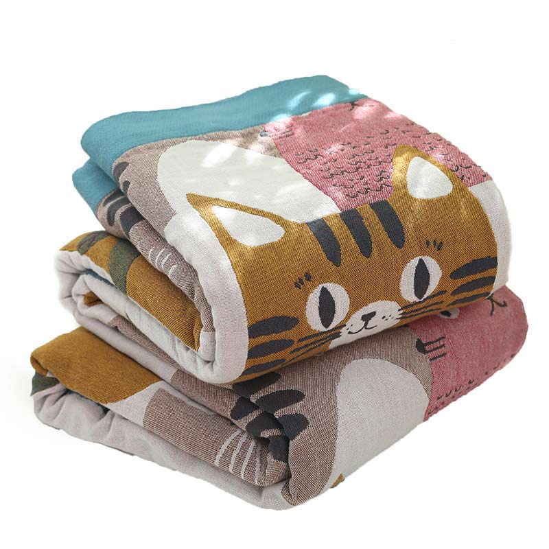 Ownkoti Cute Cat Reversible Cotton Soft Quilt - image 11
