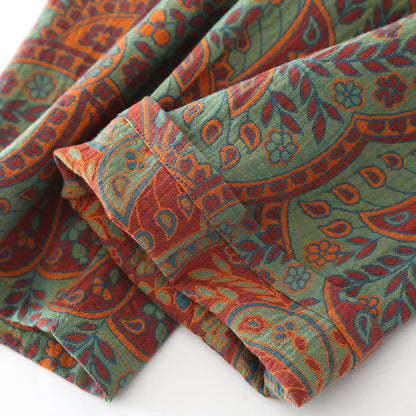 Vintage Jacquard Round Neck Loungewear Set - image 10