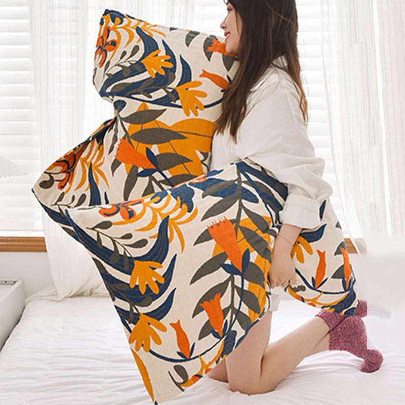 Ownkoti Soft Flower Printed Cotton Pillow Towel (2PCS) - image 6