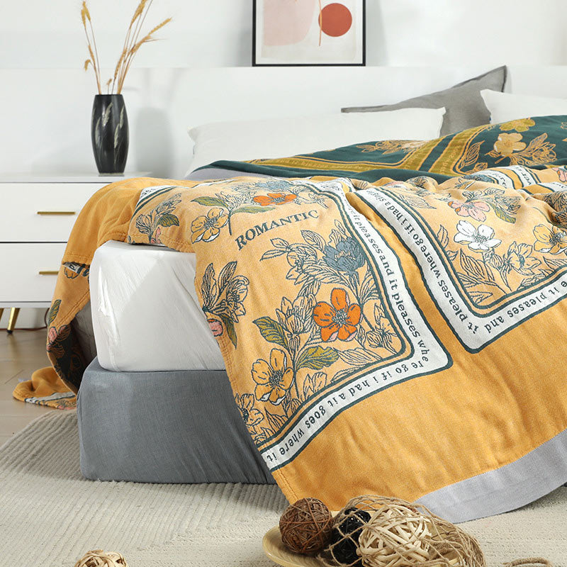 Ownkoti Summer Reversible Cotton Quilt Lightweight Blanket - image 3