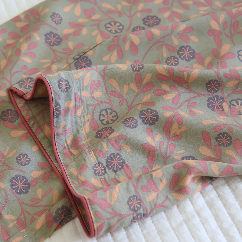 Floral Print Soft Breathable Loungewear Set - image 8