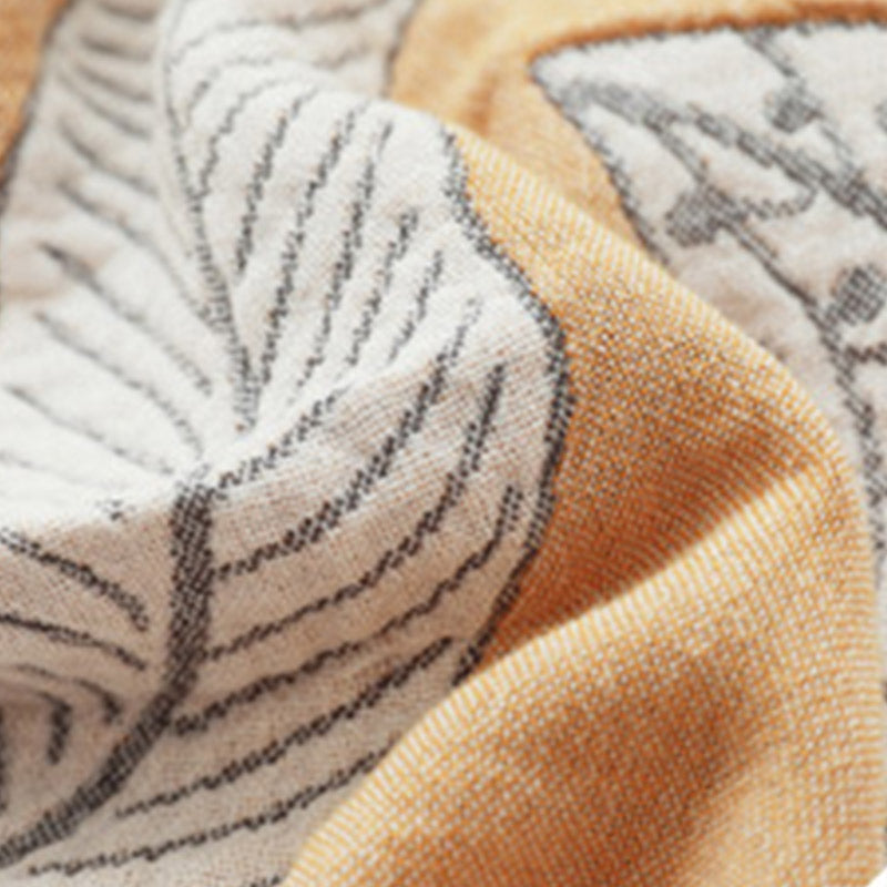 Pattern Cotton Gauze Soft Reversible Blanket - image 5