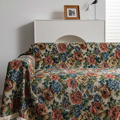 Countryside Rose Print Tassel Sofa Protector - image 3