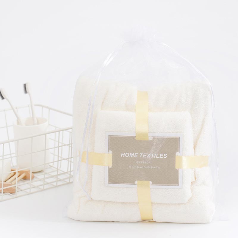 Ownkoti Pure Color Bathroom Towel Bath Towel - Beige - image 18