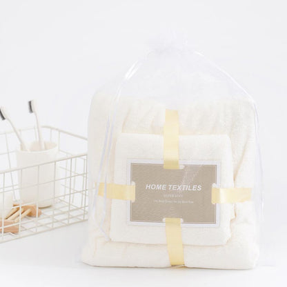 Ownkoti Pure Color Bathroom Towel Bath Towel - Beige - image 18