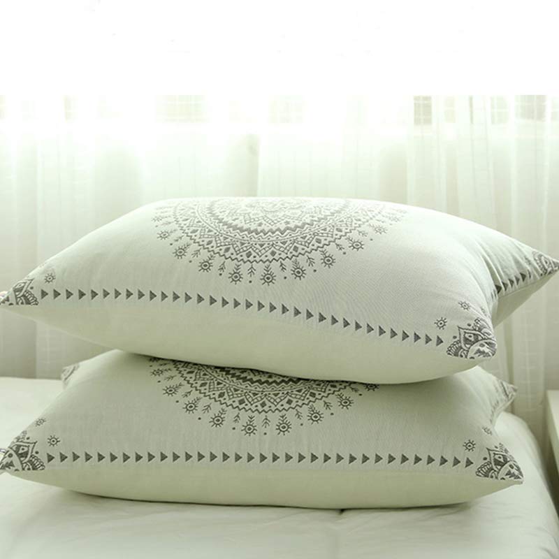 Mandala Cotton Pillow Cover Button Pillowcases (2PCS) - image 3