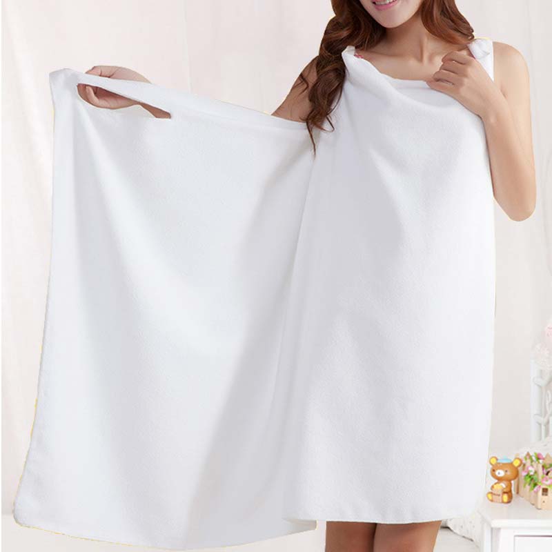 Ownkoti Women's Wearable Spa Towel Bath Wrap - White - 80cm x 150cm - image 9