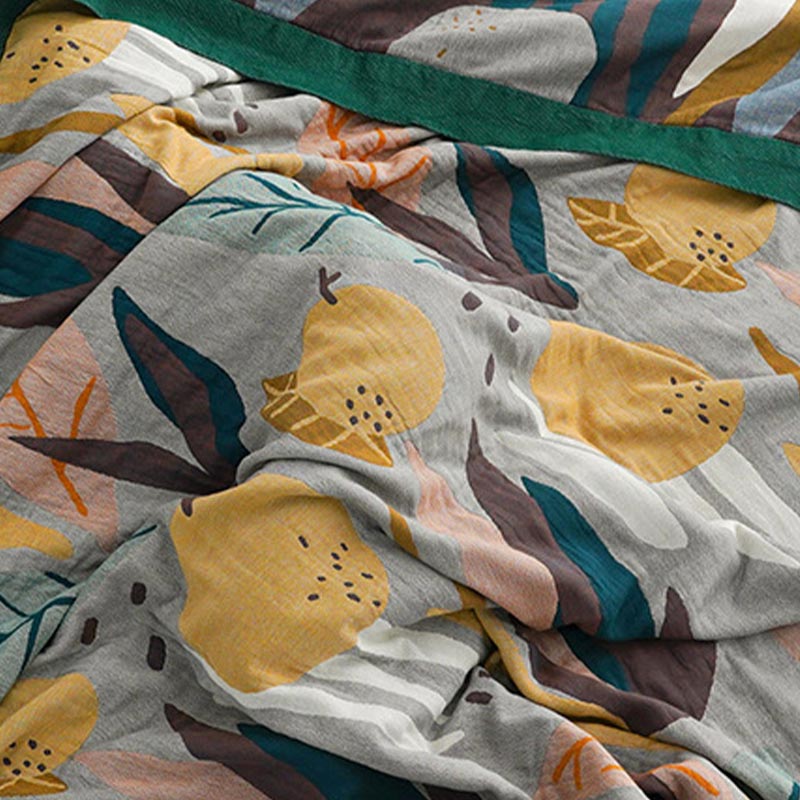Reversible Design Cotton Fruit Quilt Lightweight - image 11