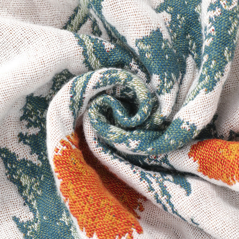 Flower Plant Cotton Reversible Soft Quilt - image 6