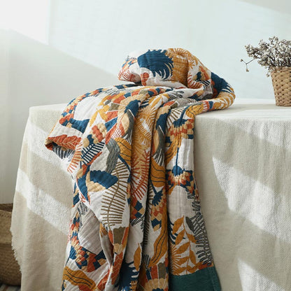 Flower Bird Blanket Reversible Sofa Cover - image 6