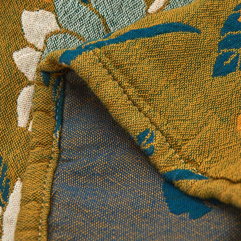 Ownkoti White Flower Pattern Pillow Towel Cotton (2PCS) - image 8