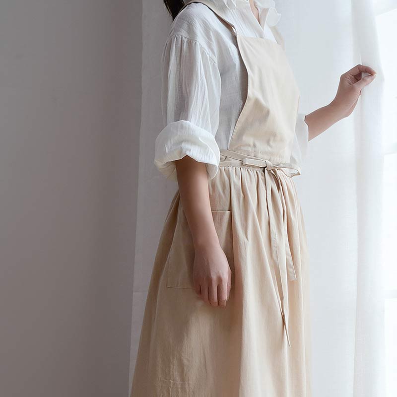 Ownkoti Cotton Apron Waterproof Apron With Pockets - image 12