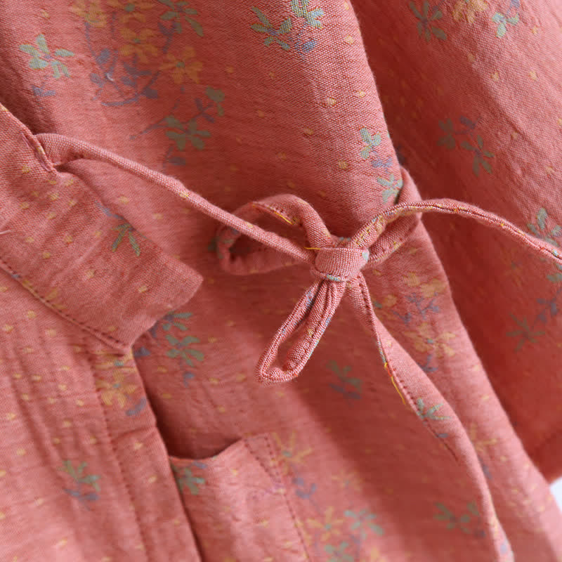 Floral Cotton Comfy Loose Bathrobe Pajama - image 5