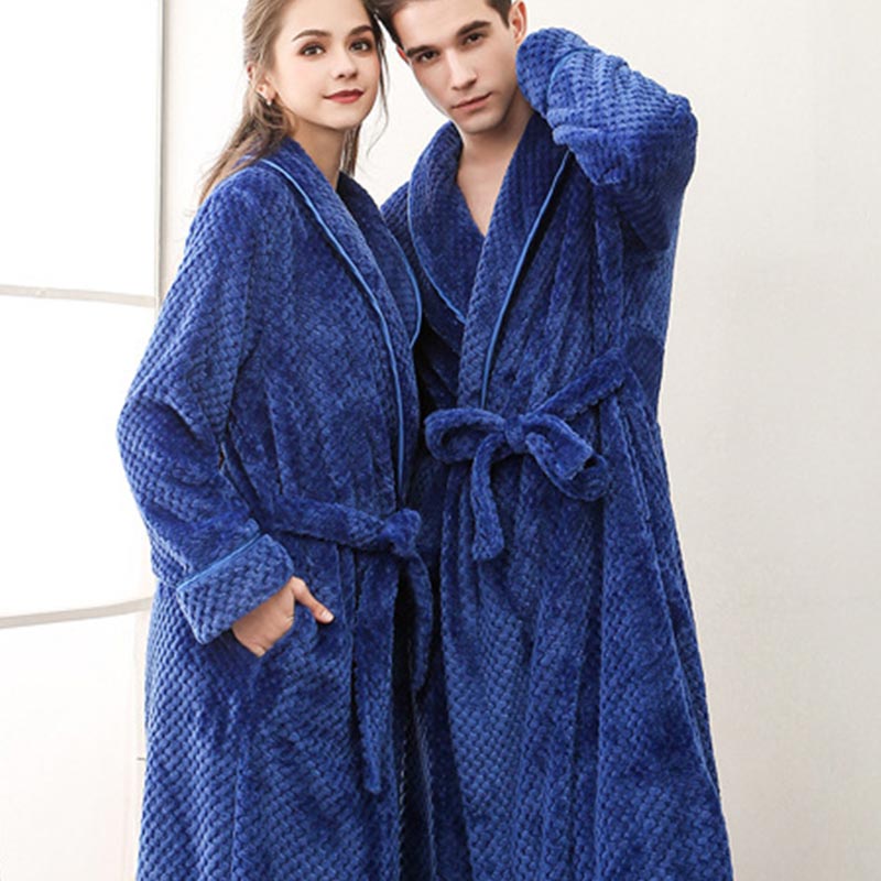 Ownkoti Puffy Fleece Pajama Long Bathrobe - image 12