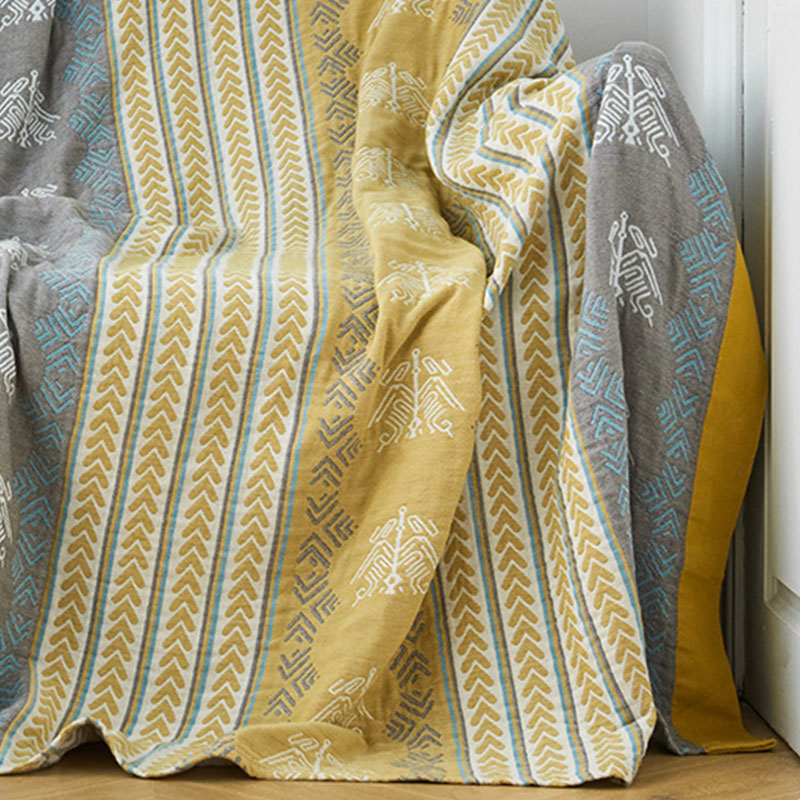 Ownkoti Cotton Wheat Ear Print Reversible Blanket - image 7