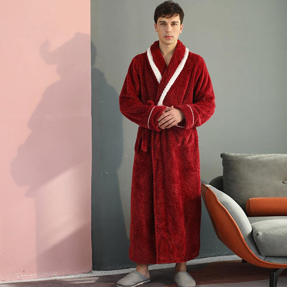 Thick Fleece Pajama Comfy Bathrobe - image 9