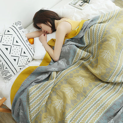 Ownkoti Cotton Wheat Ear Print Reversible Quilt - image 4