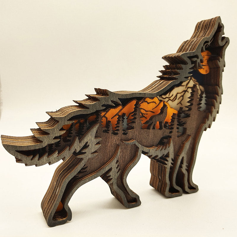 Ownkoti Creative Forest Animal Decoration - Wolf - image 1