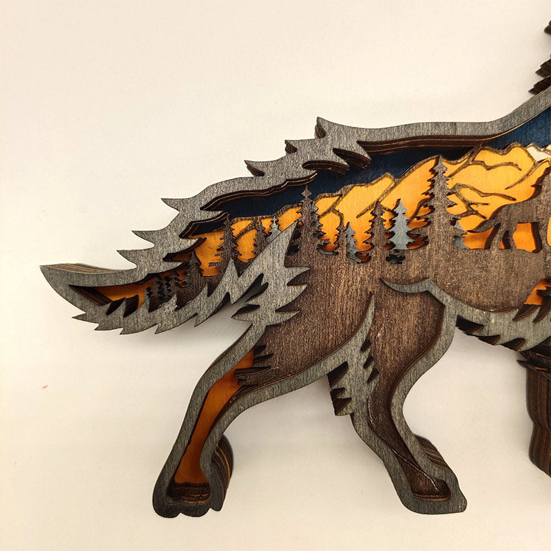 Ownkoti Creative Forest Animal Decoration - Wolf - image 5