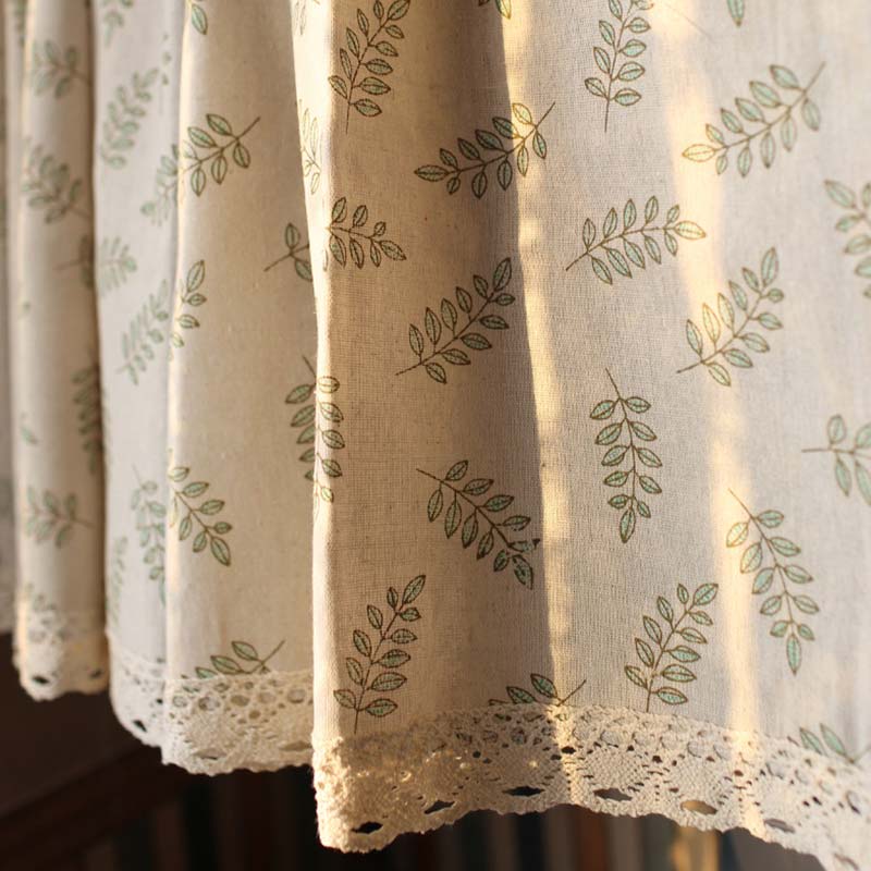 Cotton Linen Cabinet Curtain Cafe Curtain - image 4