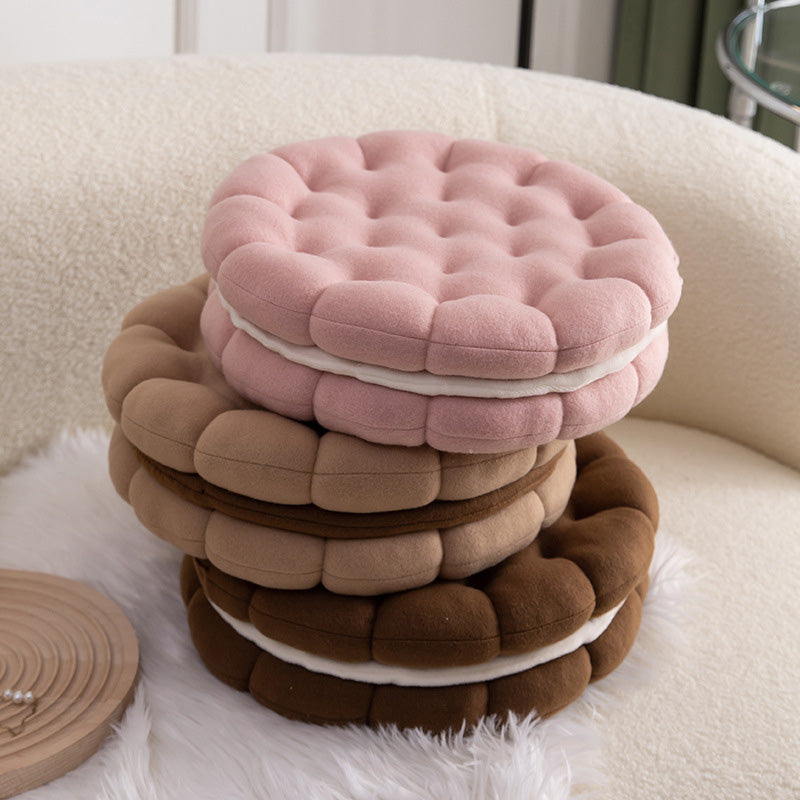 Cute Biscuit Circle Shape Seat Cushion - image 0