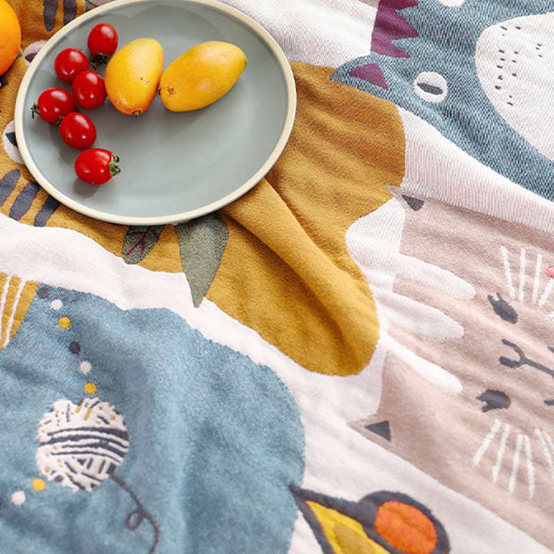 Ownkoti Cute Cat Reversible Cotton Soft Quilt - image 7