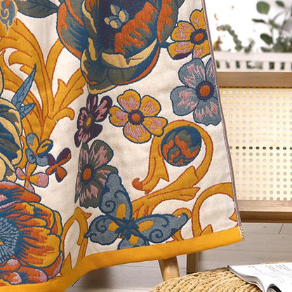 Blooming Flowers Reversible Cotton Bath Towel - image 6