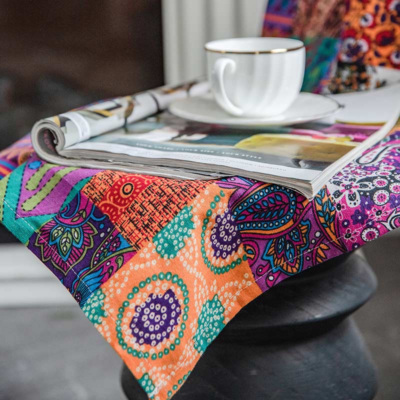 Ownkoti Colorful Boho Cotton Linen Window Curtains - image 4