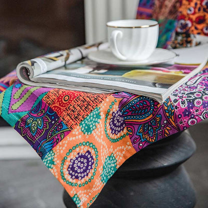 Ownkoti Colorful Boho Cotton Linen Window Curtains - image 4