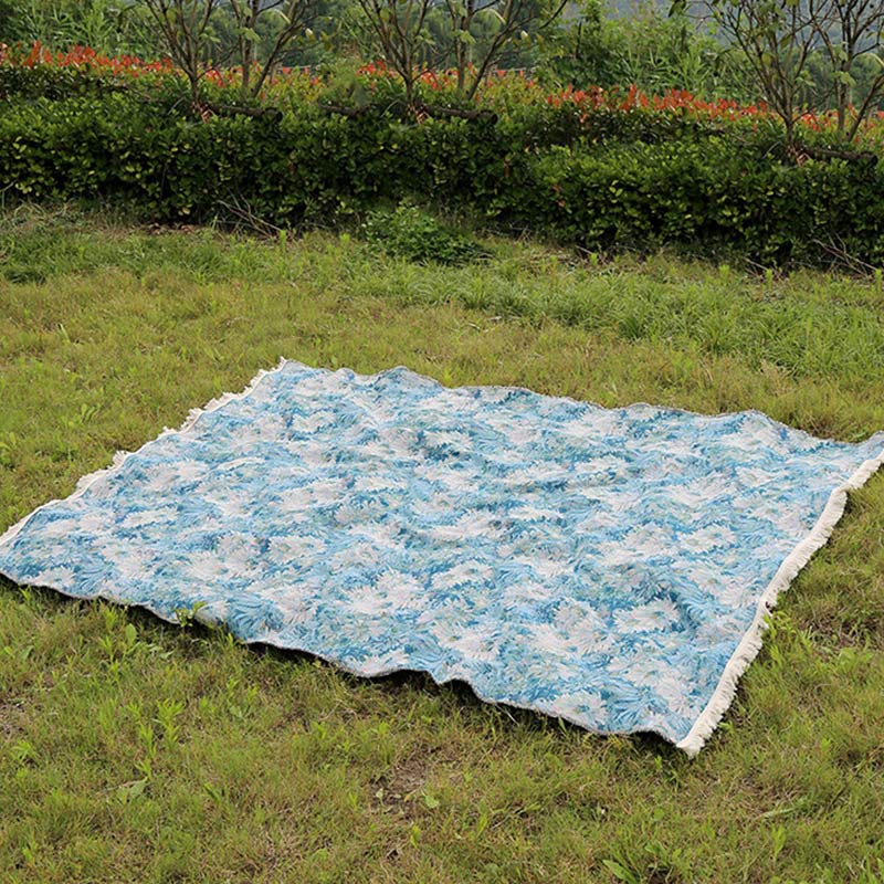 Oil Painting Style Flower Picnic Blanket - image 6