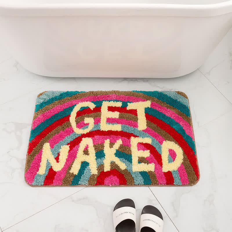 Rainbow & Letters Soft Non-slip Bath Mat - Rainbow - 19" x 31" - image 0
