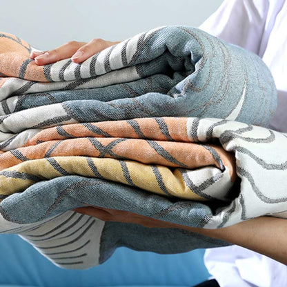 Shell Print Blanket Reversible Sofa Cover - image 4