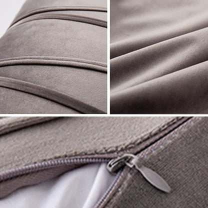 Stripe Pattern Soft Velvet Decorative Pillowcase - image 6