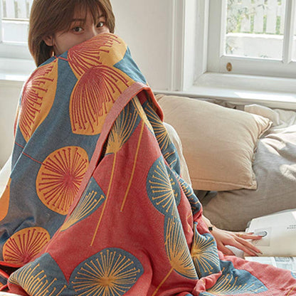 Dandelion Print Cotton Reversible Quilt - image 2