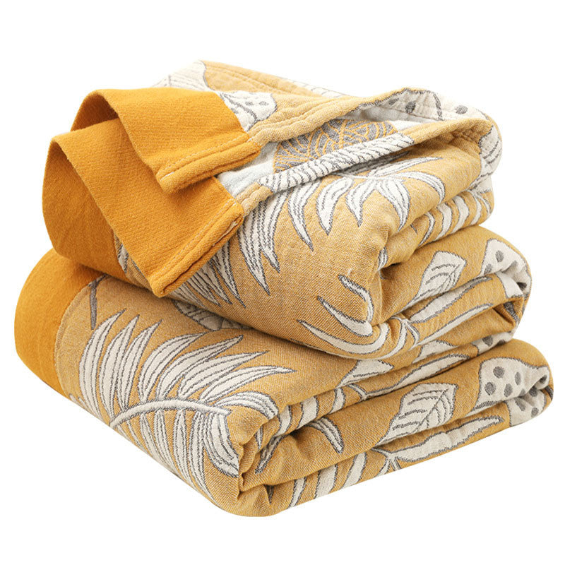 Pattern Cotton Gauze Soft Reversible Blanket - image 7