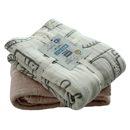 Ownkoti Cat Printed Pillow Towel Bed Cotton Pillow Decor (2PCS) - image 10