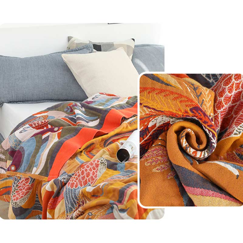 Toucan Bird Reversible Cotton Soft Quilt - image 5